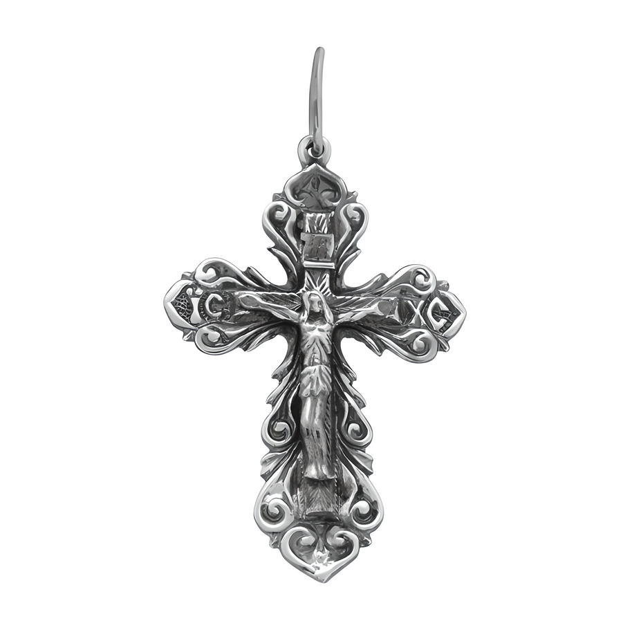 Orthodoxes Kreuz mit der Kreuzigung Christi