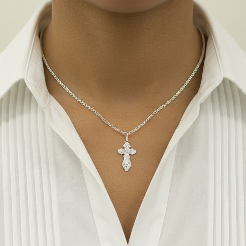 Kreuzanhäger. Silber 925