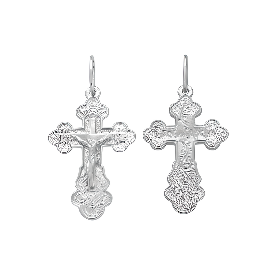 Cross pendant, silver 