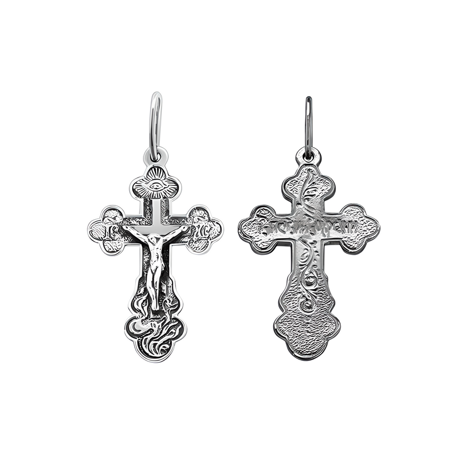 Cross pendant, silver 