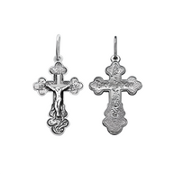 Cross pendant, silver 