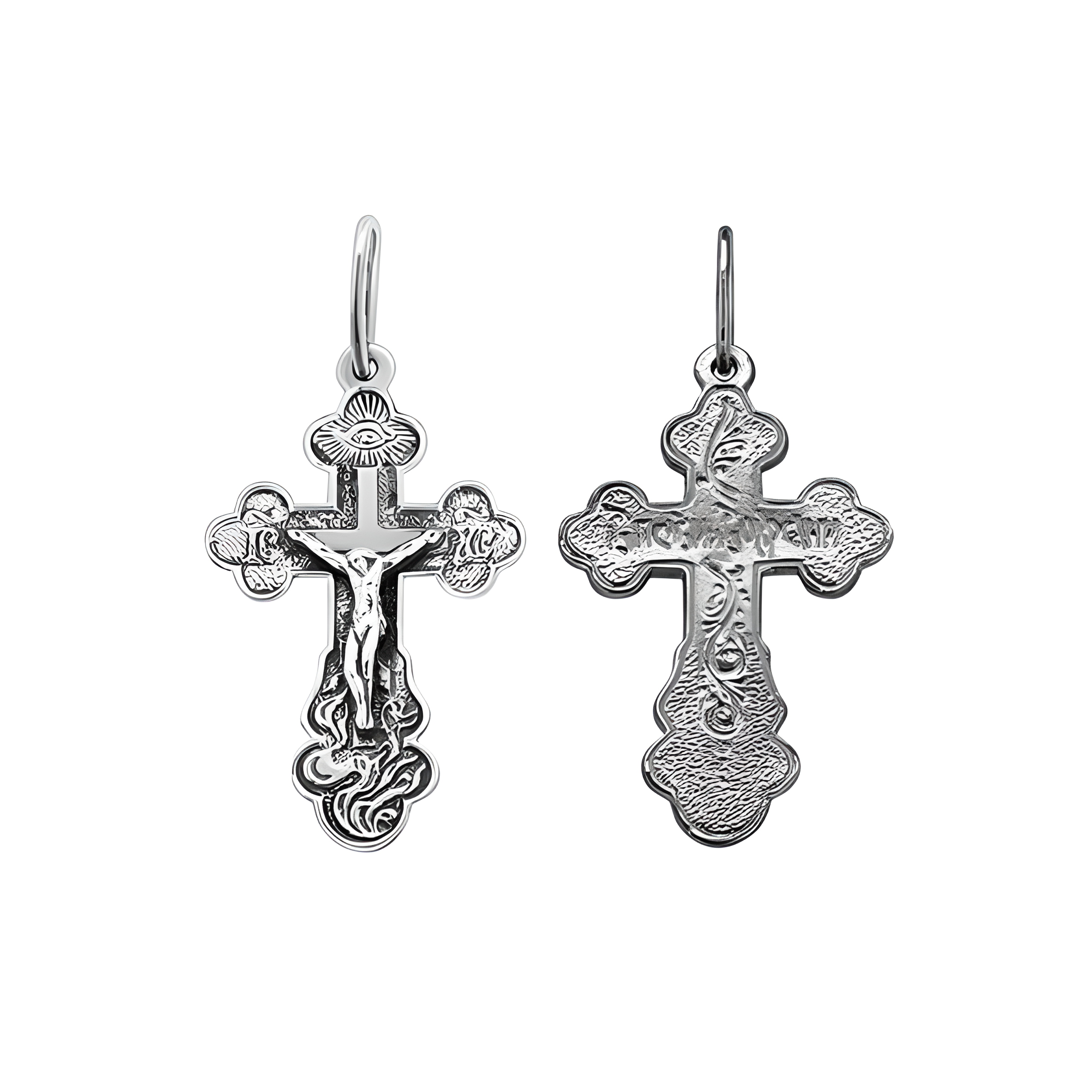 Cross pendant, silver 