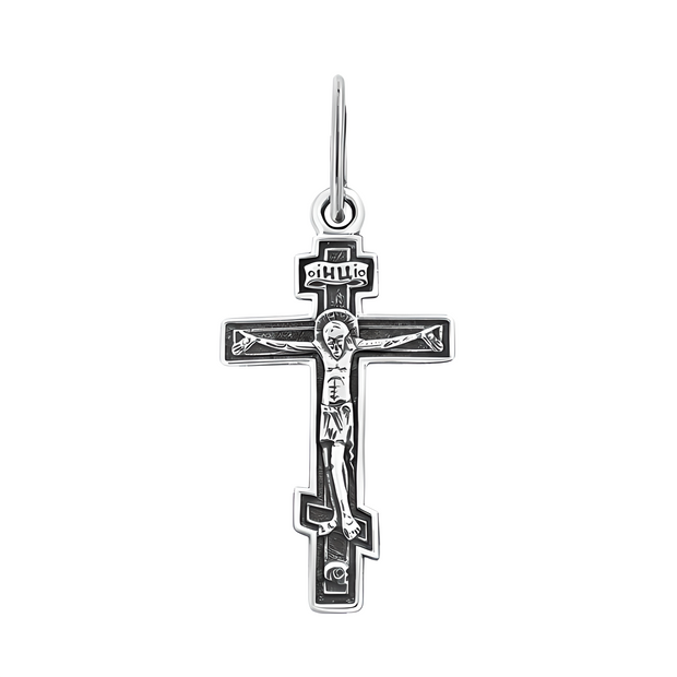 Orthodoxes Kreuz mit der Kreuzigung Christi