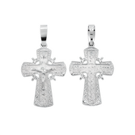 Kreuz Anhänger -orthodox- aus 925er Silber