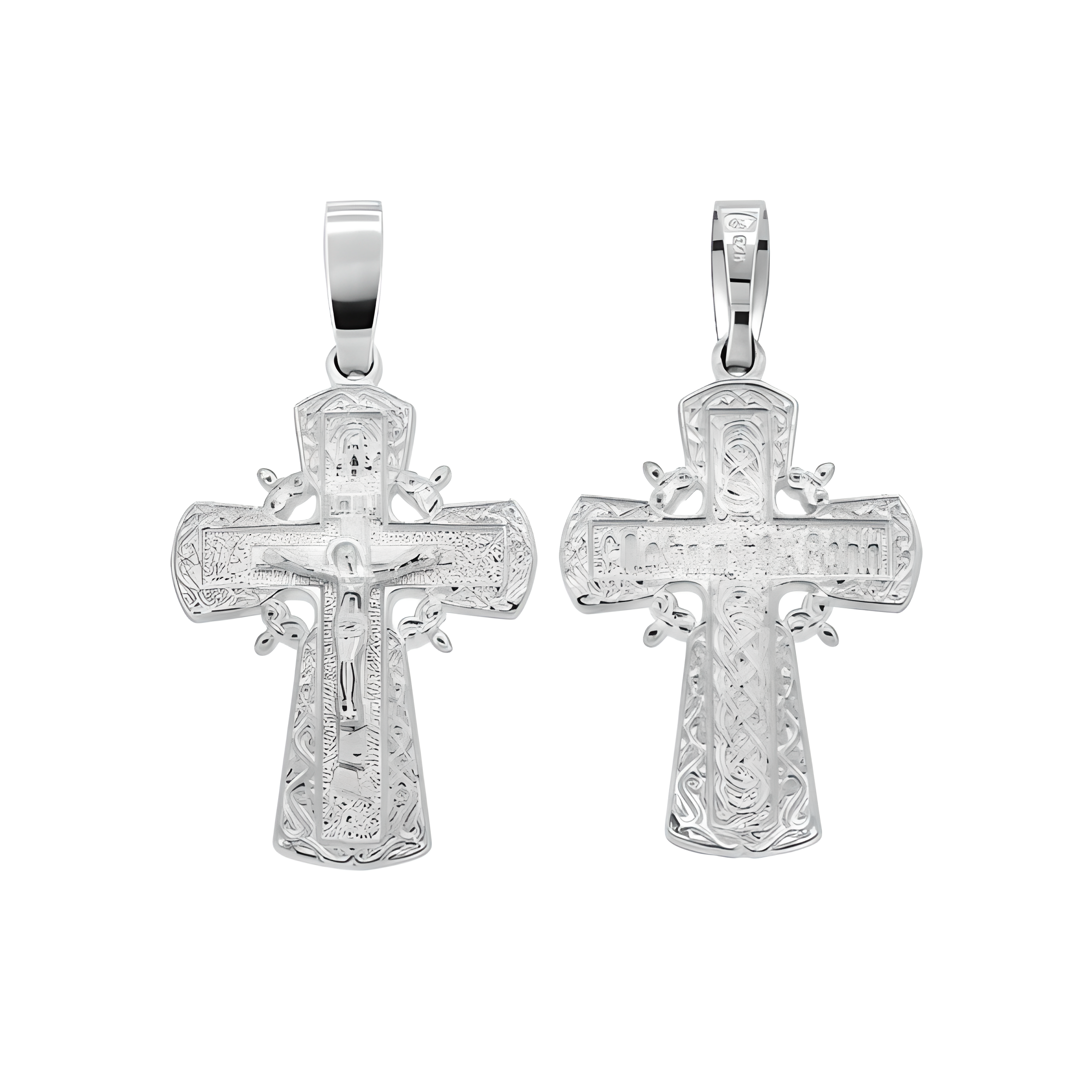Kreuz Anhänger -orthodox- aus 925er Silber