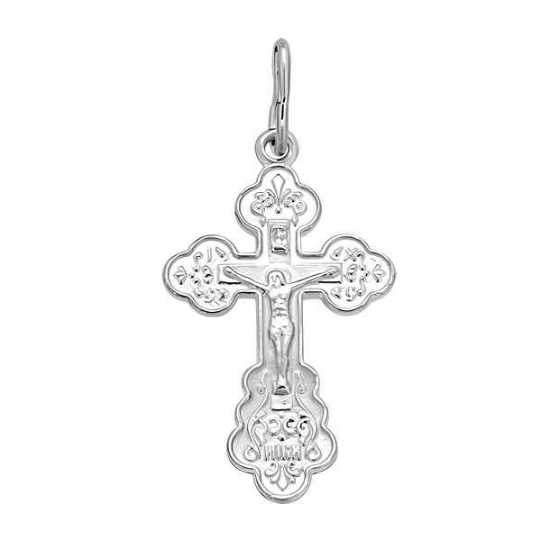 Кулон в виде креста. Серебро 925 пробы.