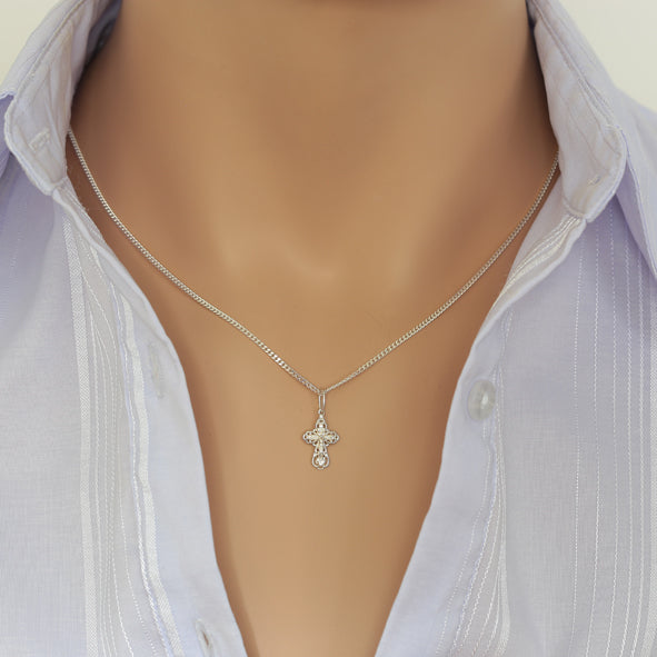 Kreuz Anhänger aus Silber