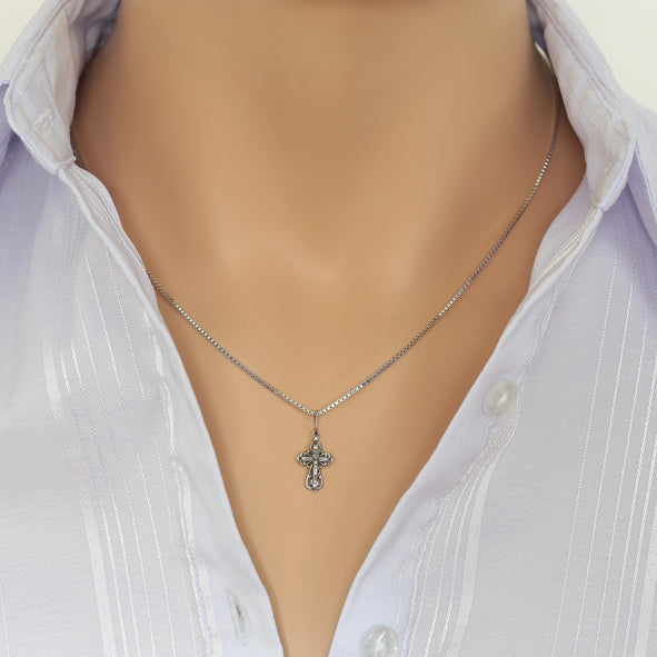 Kreuz Anhänger aus Silber