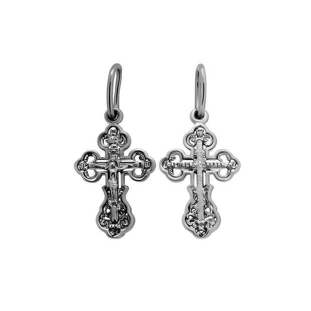 Кулон в виде креста. Серебро 925 пробы.