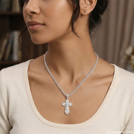 Russian Orthodox Silver Cross Silver 925