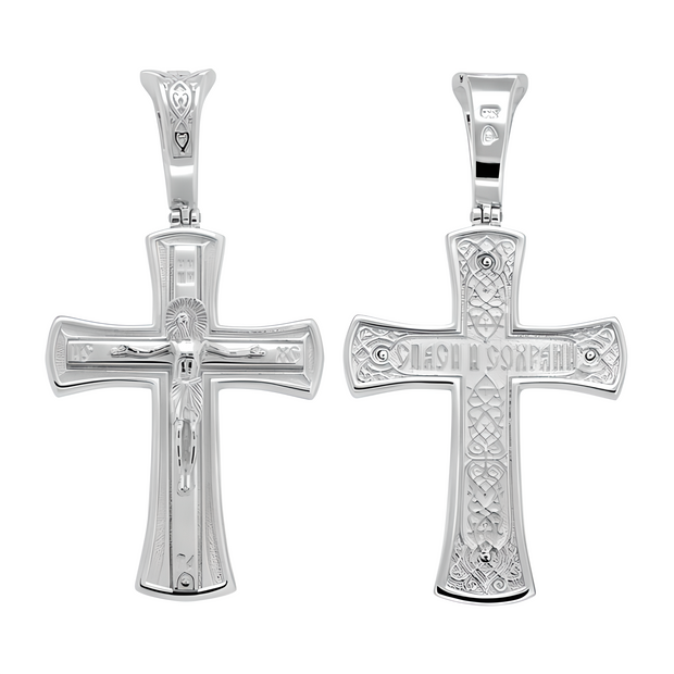 Anhänger Kreuz -orthodox- aus Silber 925