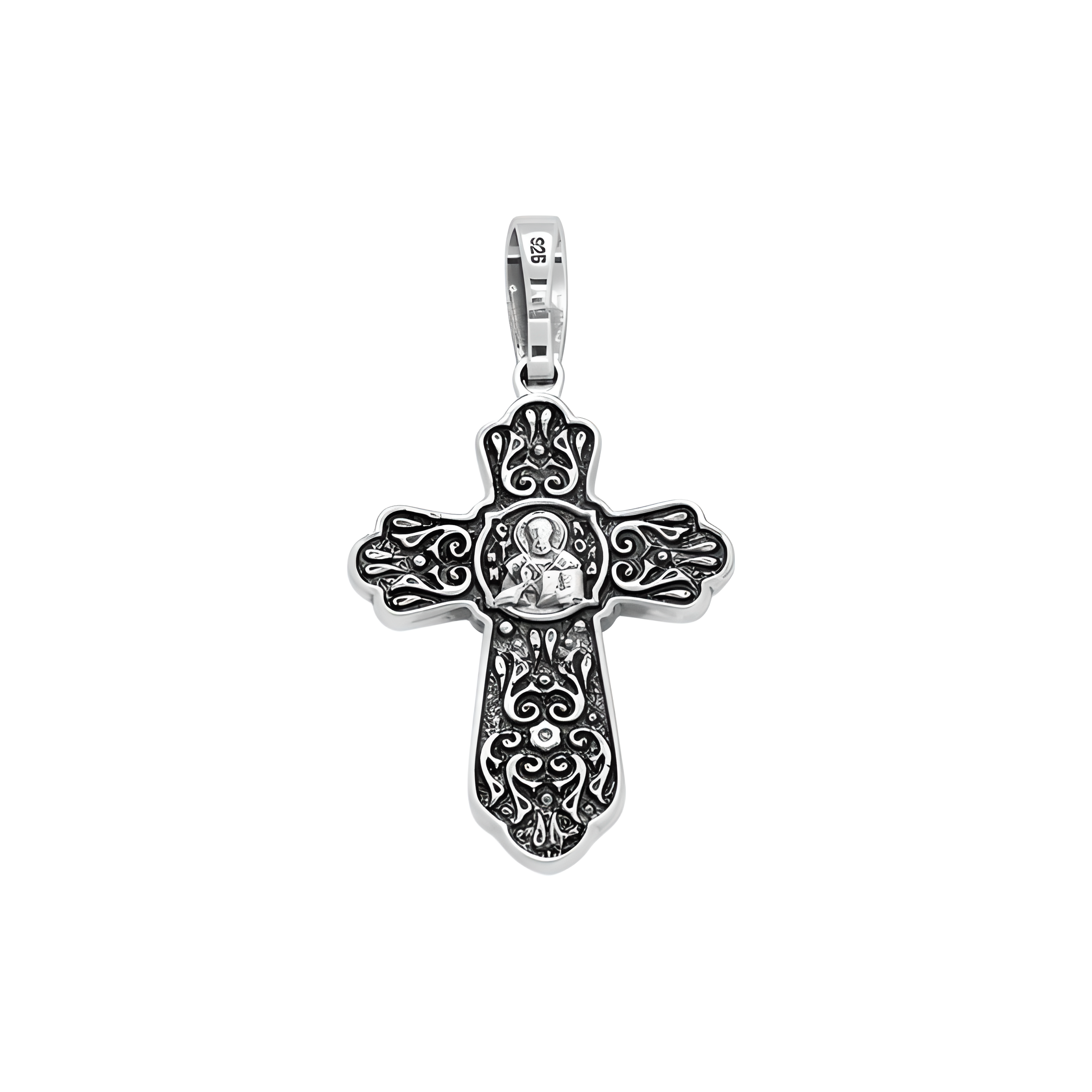 Kreuz Anhänger -orthodox- aus 925er Silber