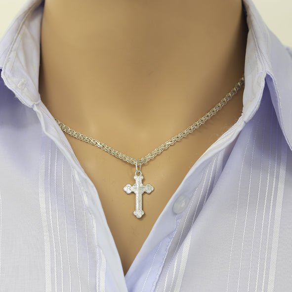 Kreuzanhänger orthodox aus Silber 925 (Kopie)