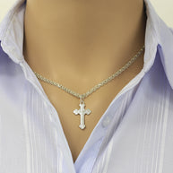 Kreuzanhänger orthodox aus Silber 925 (Kopie)