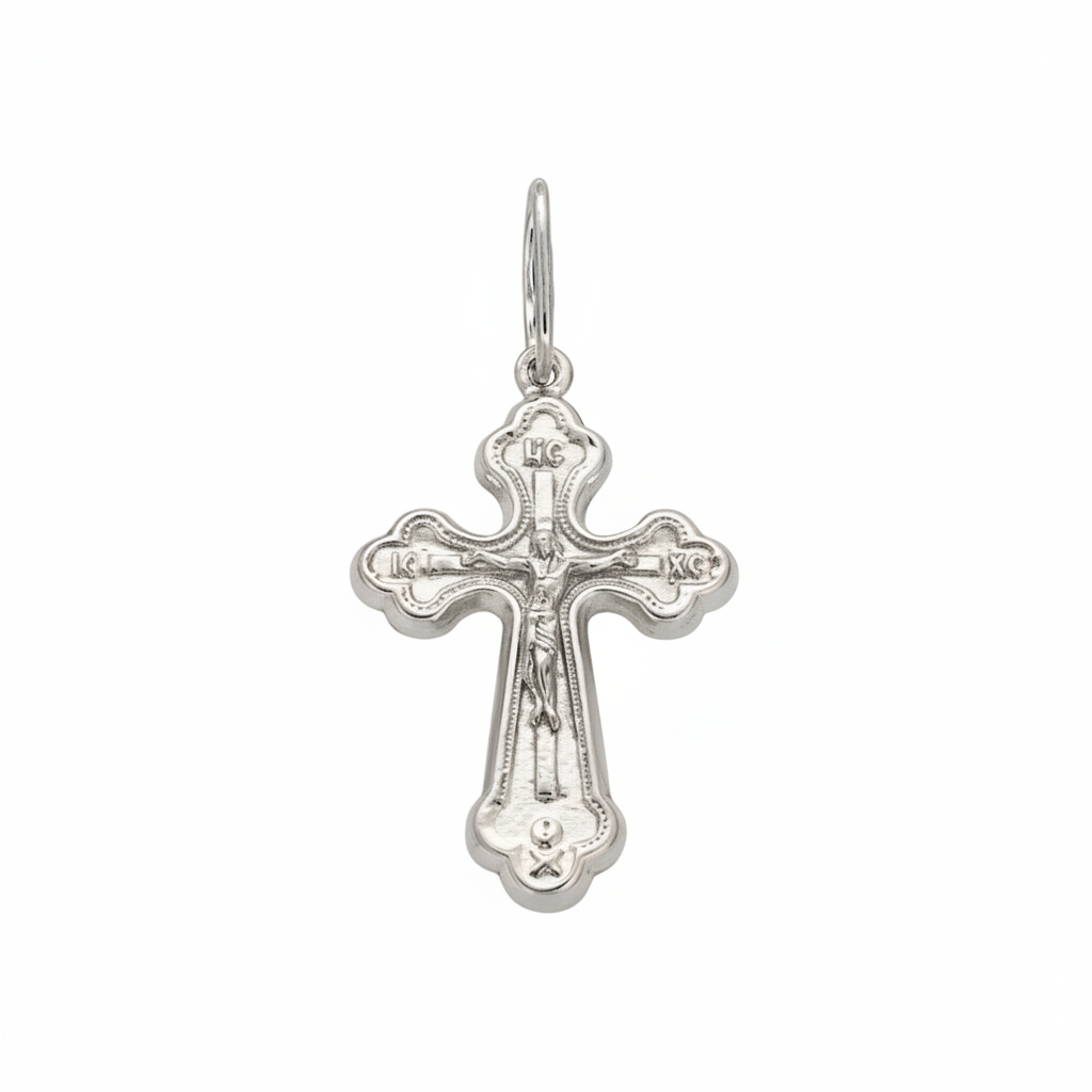 Kreuz Anhänger -orthodox- aus 925er Silber