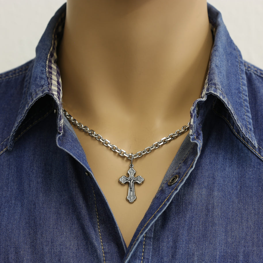 Kreuz Anhänger -orthodox- aus 925er Silber