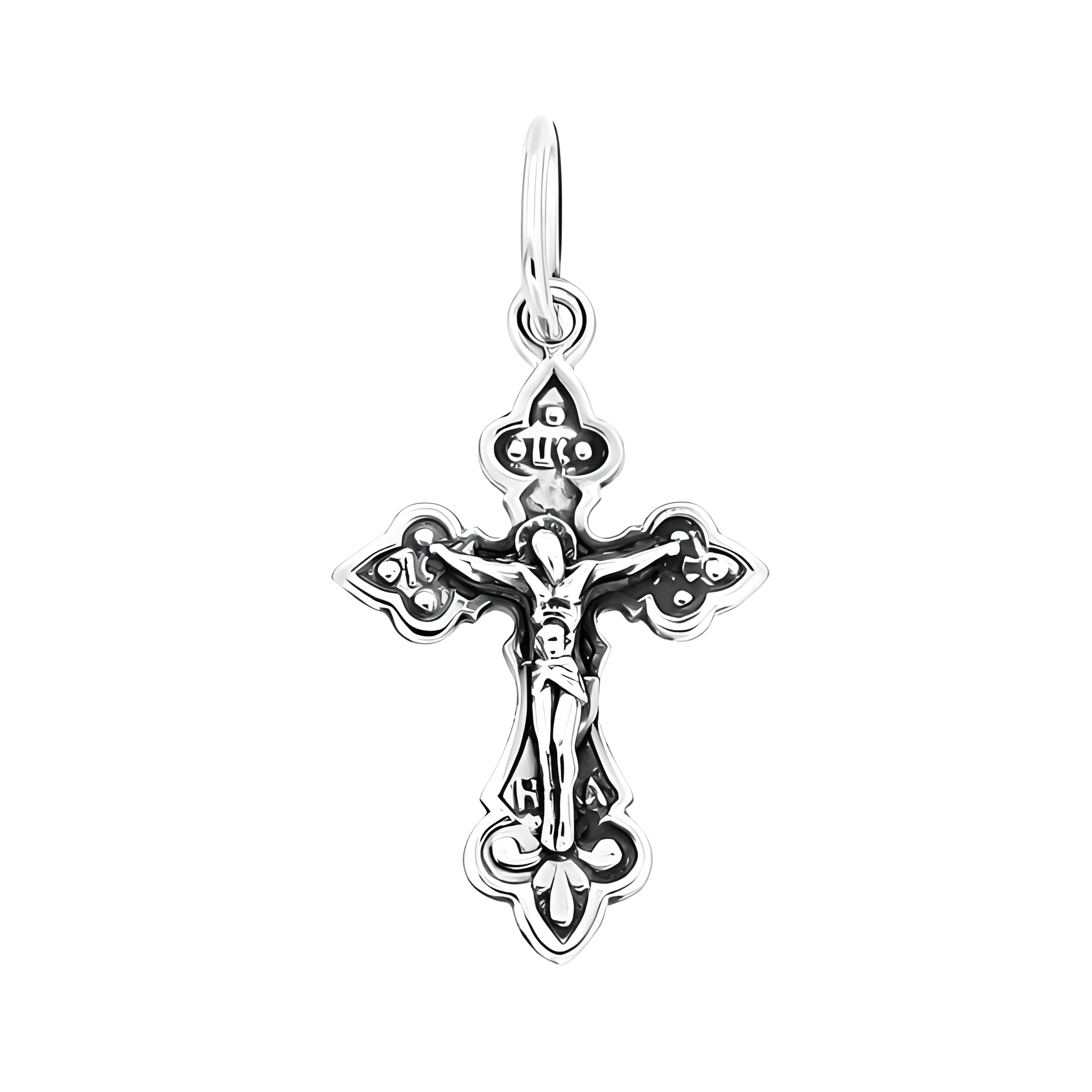 Kreuz Anhänger -orthodox- aus 925er Silber