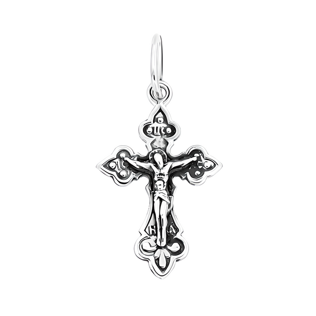 Kreuz Anhänger -orthodox- aus 925er Silber