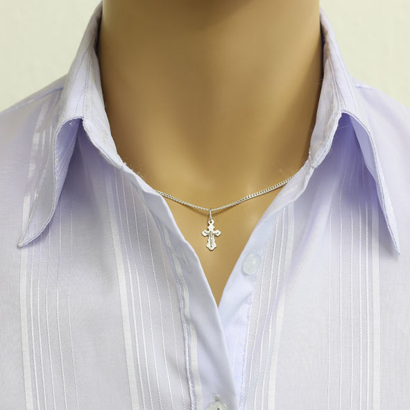 Kreuz Anhänger -orthodox- aus 925er Silber