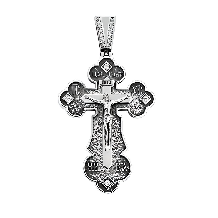 Kreuz Anhänger -orthodox- aus Silber 925