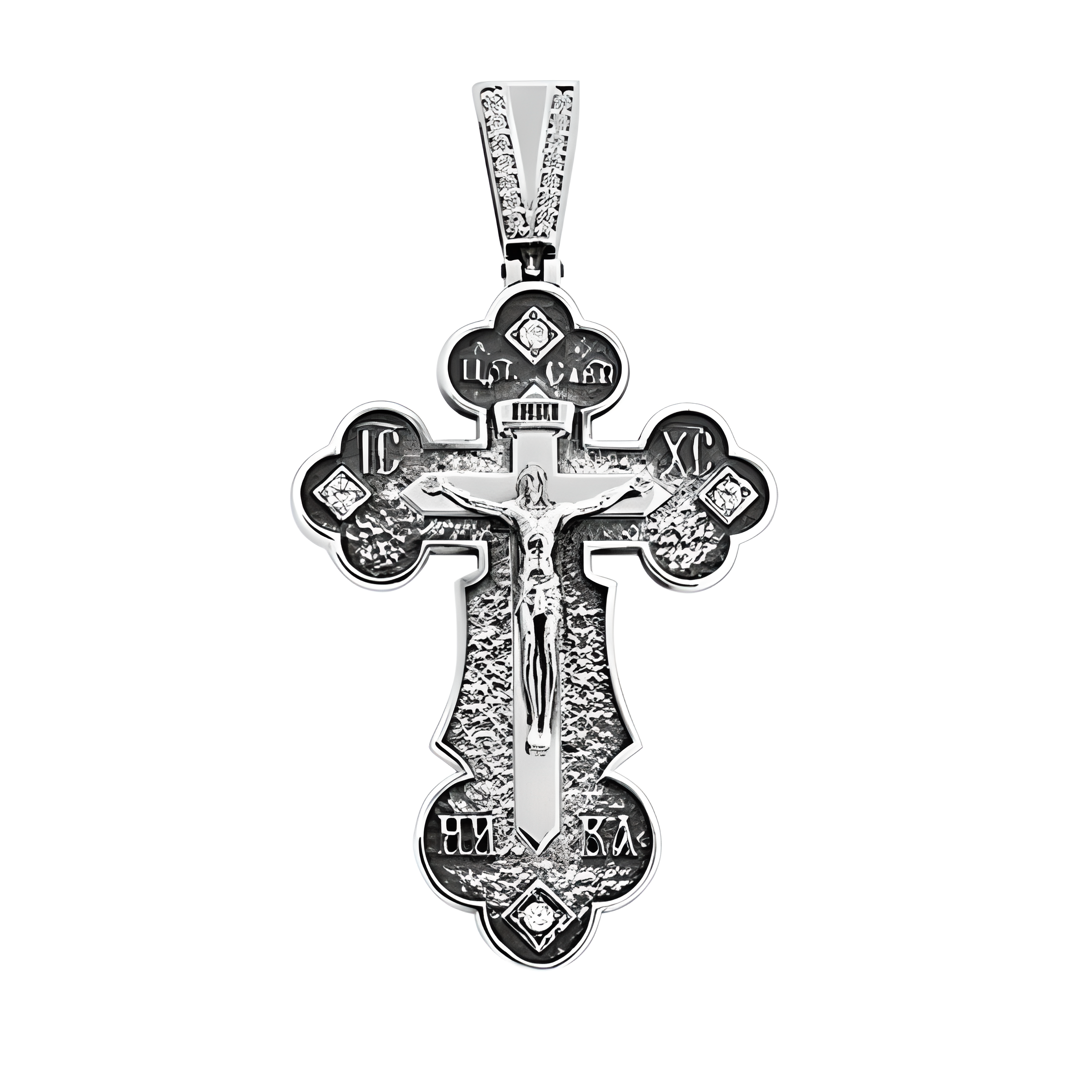 Kreuz Anhänger -orthodox- aus Silber 925