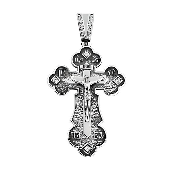 Kreuz Anhänger -orthodox- aus Silber 925