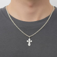 Silber Kreuz orthodox