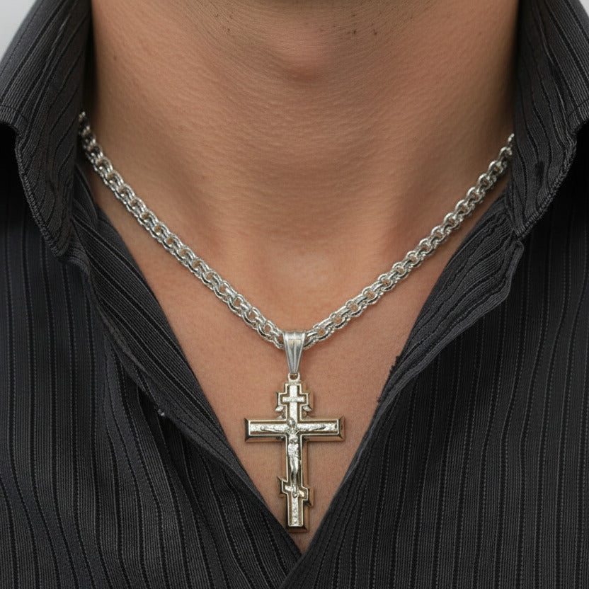 Kreuz -orthodox- aus Silber