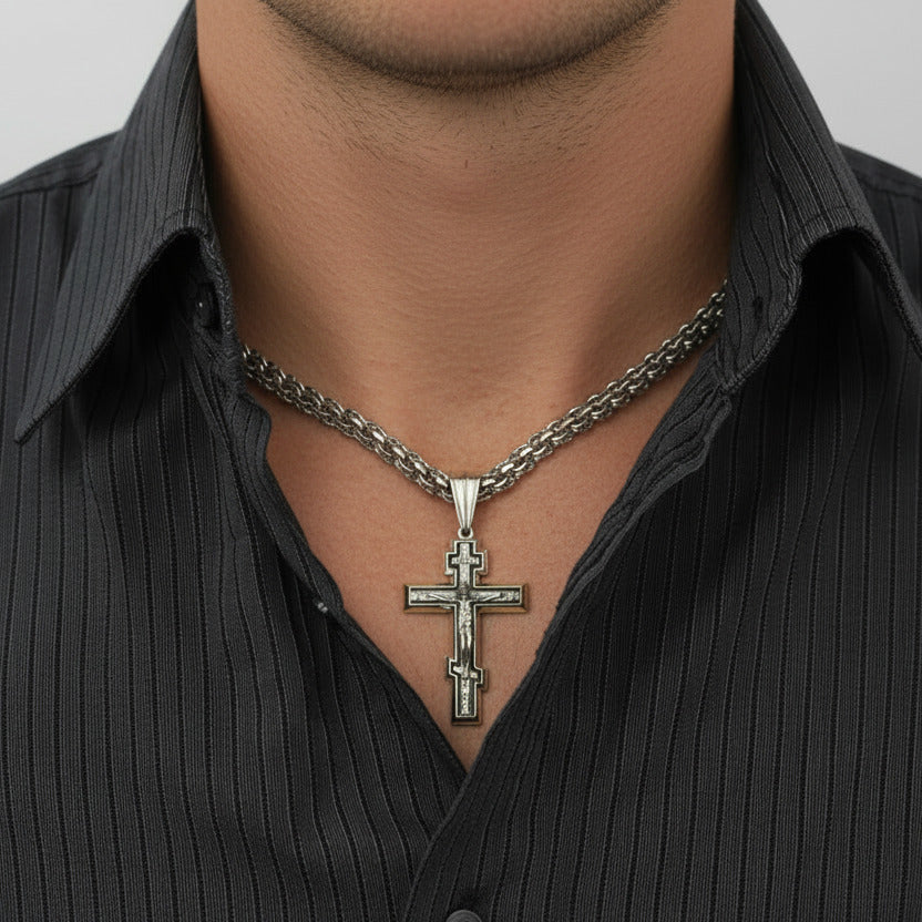 Kreuz -orthodox- aus Silber