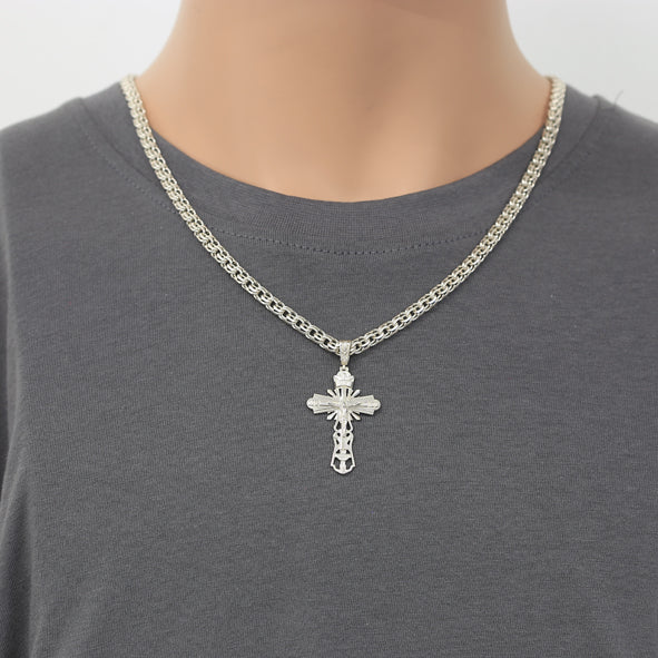 Silber Kreuz orthodox