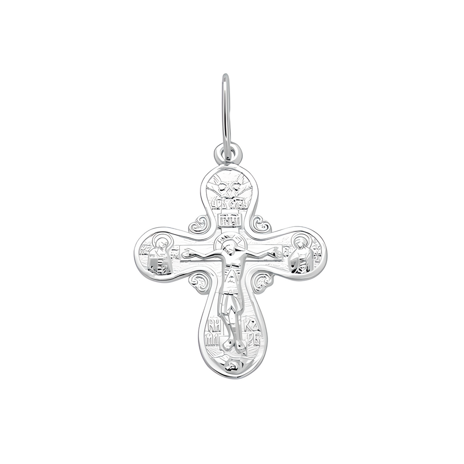 Kreuz Anhänger -orthodox- aus Silber 925