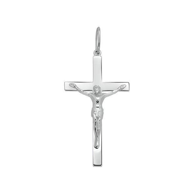 Katholische Kreuz mit Jesus aus Silber 925