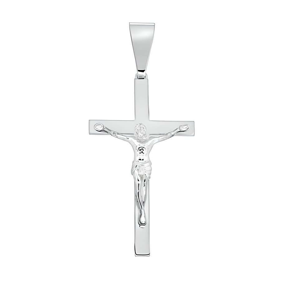 Katholische Silberkreuz mit Jesus