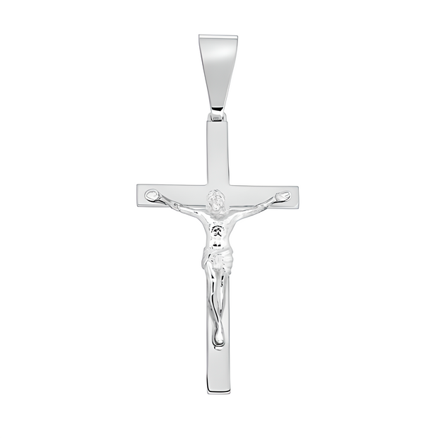 Katholische Silberkreuz mit Jesus