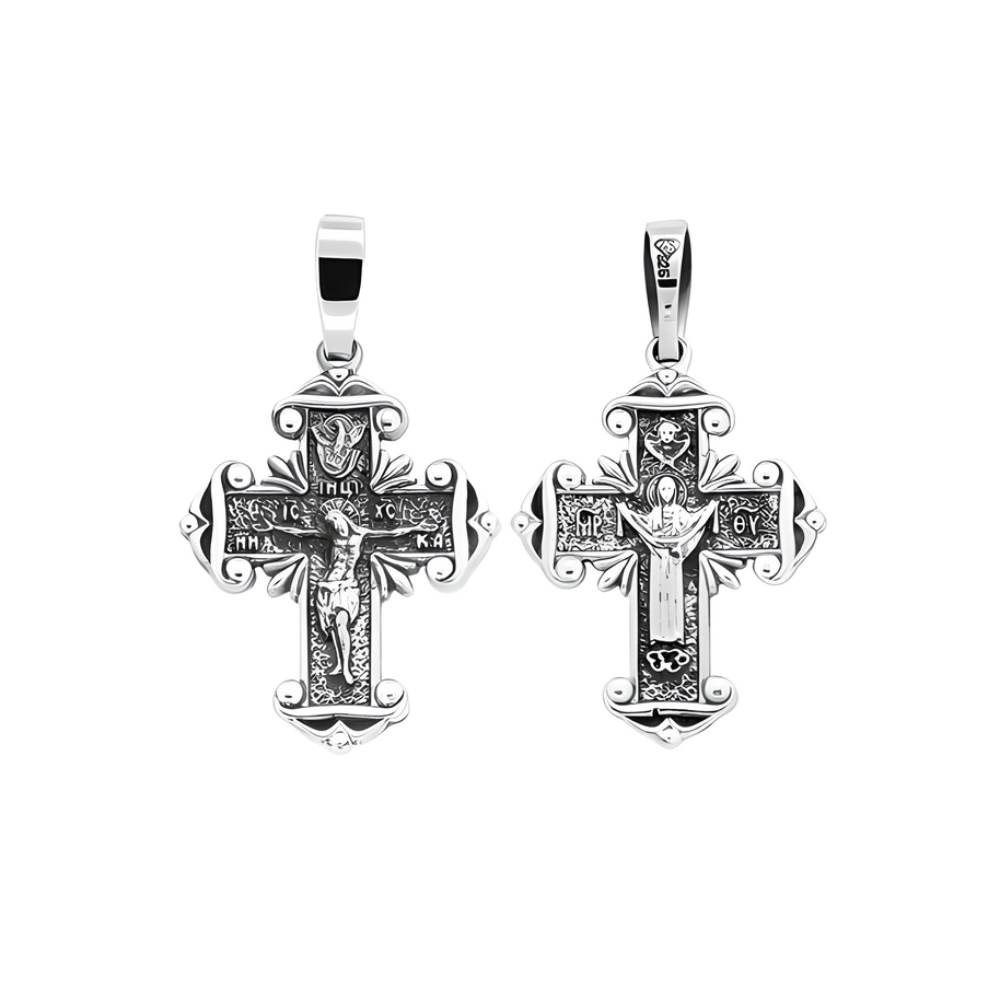 Kreuz Anhänger -orthodox- aus 925er Silber