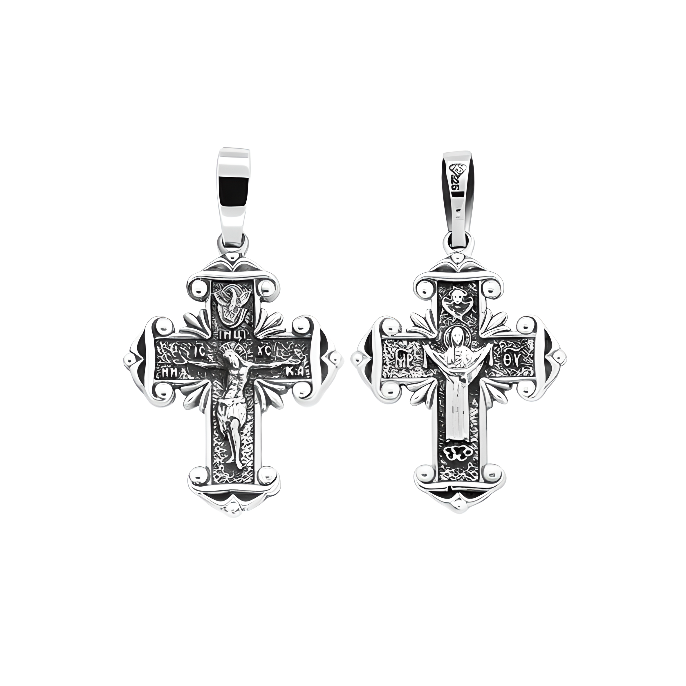 Kreuz Anhänger -orthodox- aus 925er Silber