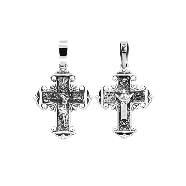 Kreuz Anhänger -orthodox- aus 925er Silber