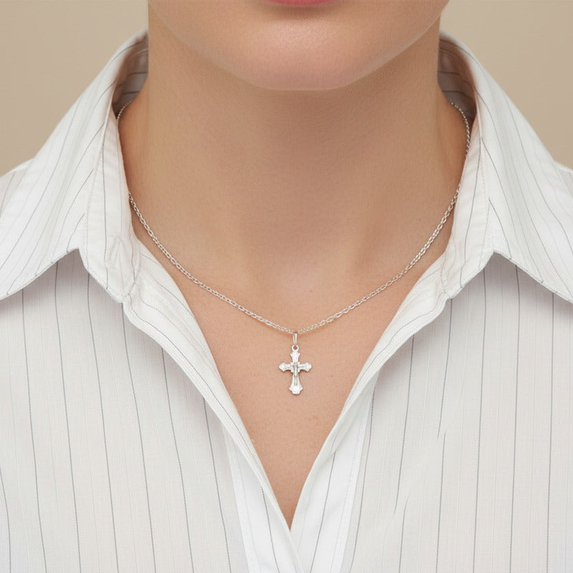Kreuzanhänger Sterling Silber 925