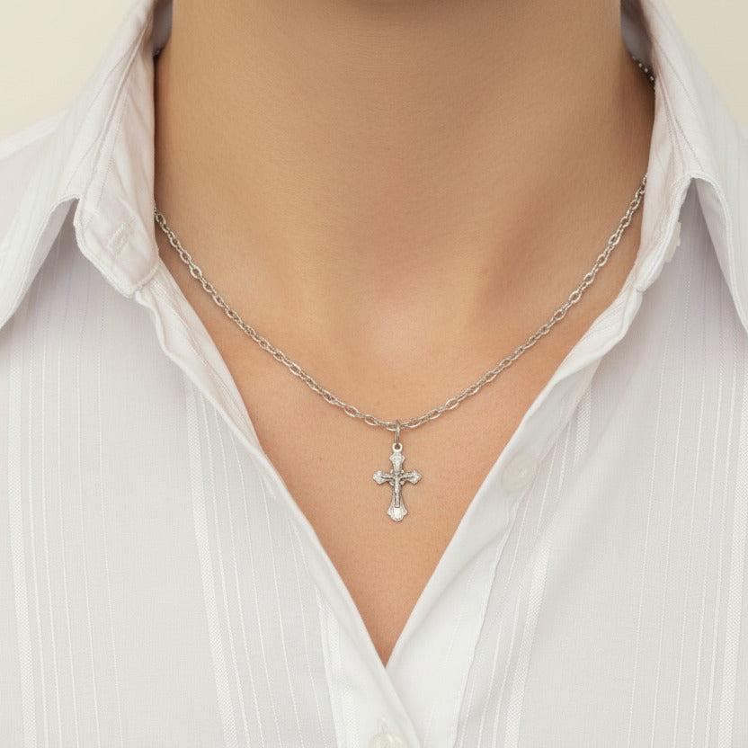 Kreuzanhänger Sterling Silber 925