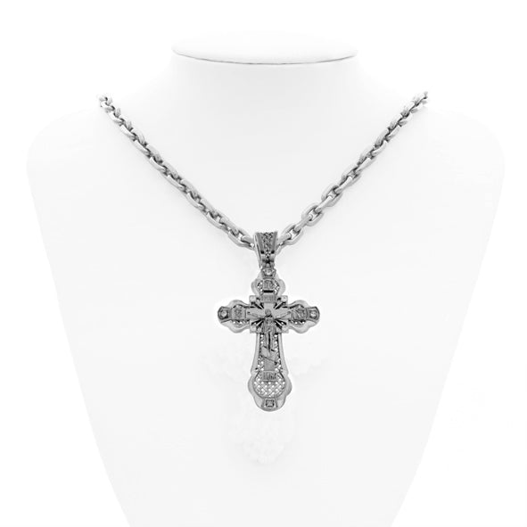 Kreuz Anhänger -orthodox- aus 925er Silber