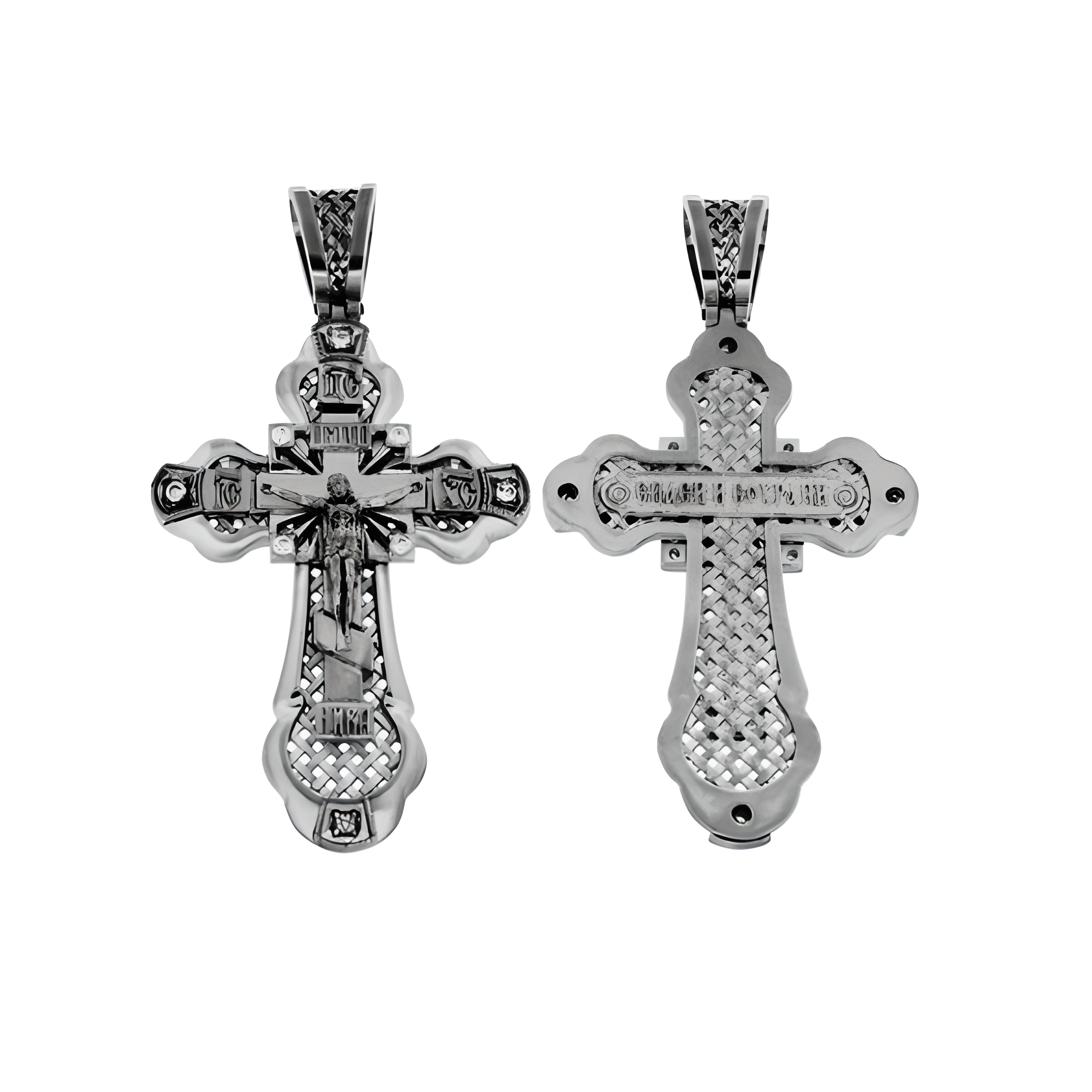 Kreuz Anhänger -orthodox- aus 925er Silber