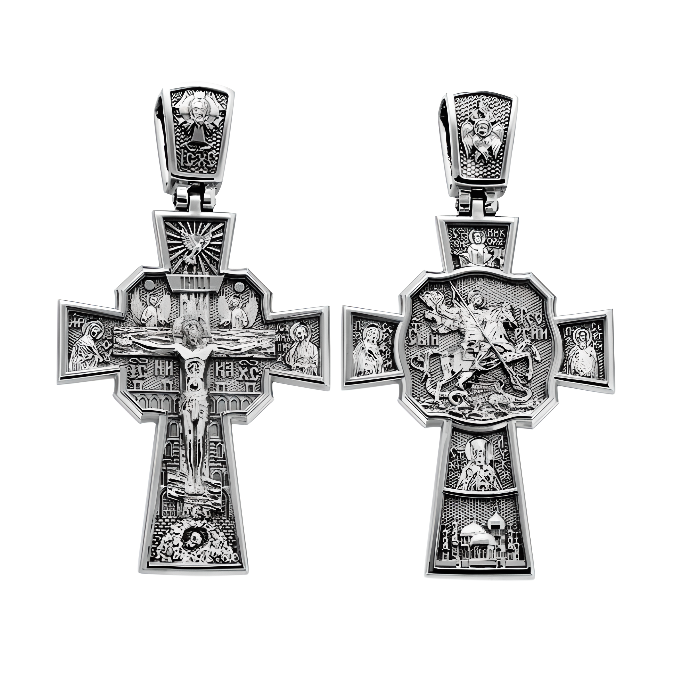 Cross pendant, silver 925 