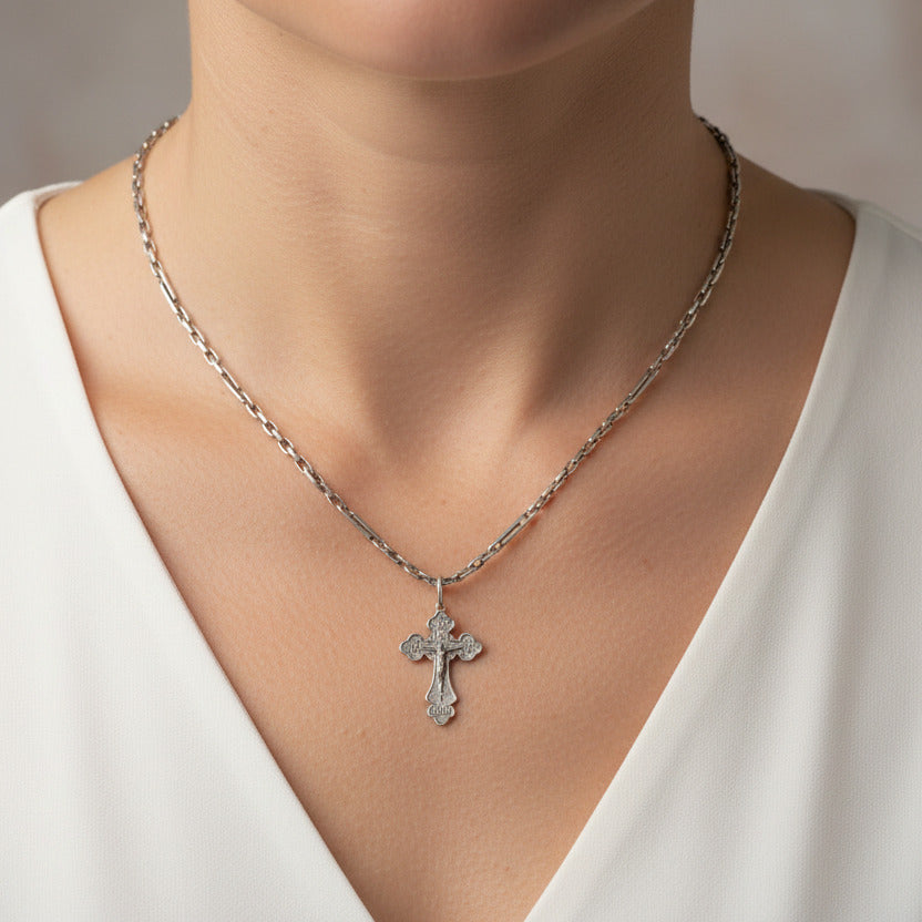 Kreuz -orthodox- aus Silber