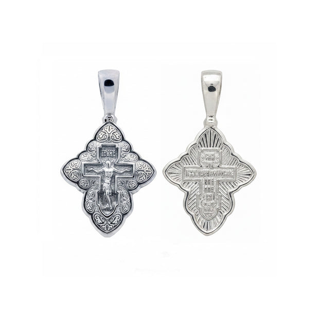 Kreuzanhänger orthodox aus Silber 925