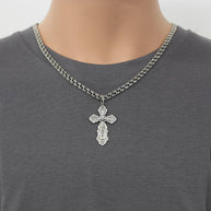 Kreuz anhänger russisches Silber