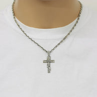 Kreuz Anhänger -orthodox- aus 925er Silber