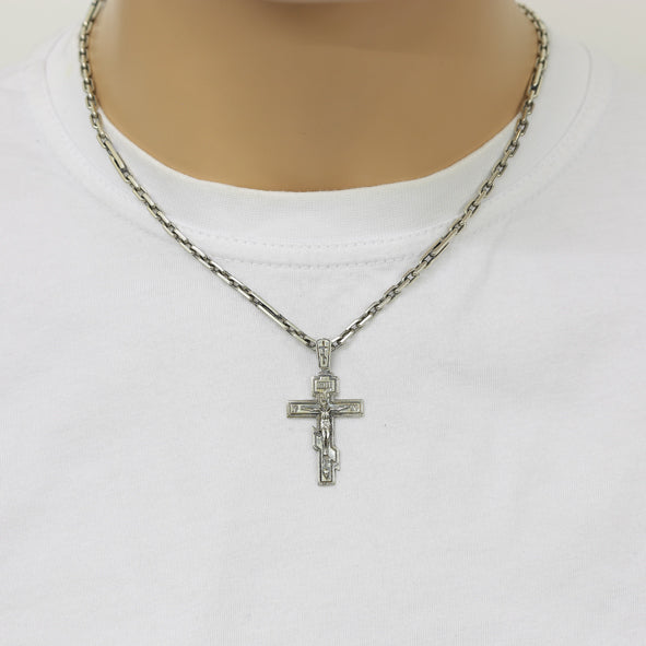 Kreuz Anhänger -orthodox- aus 925er Silber