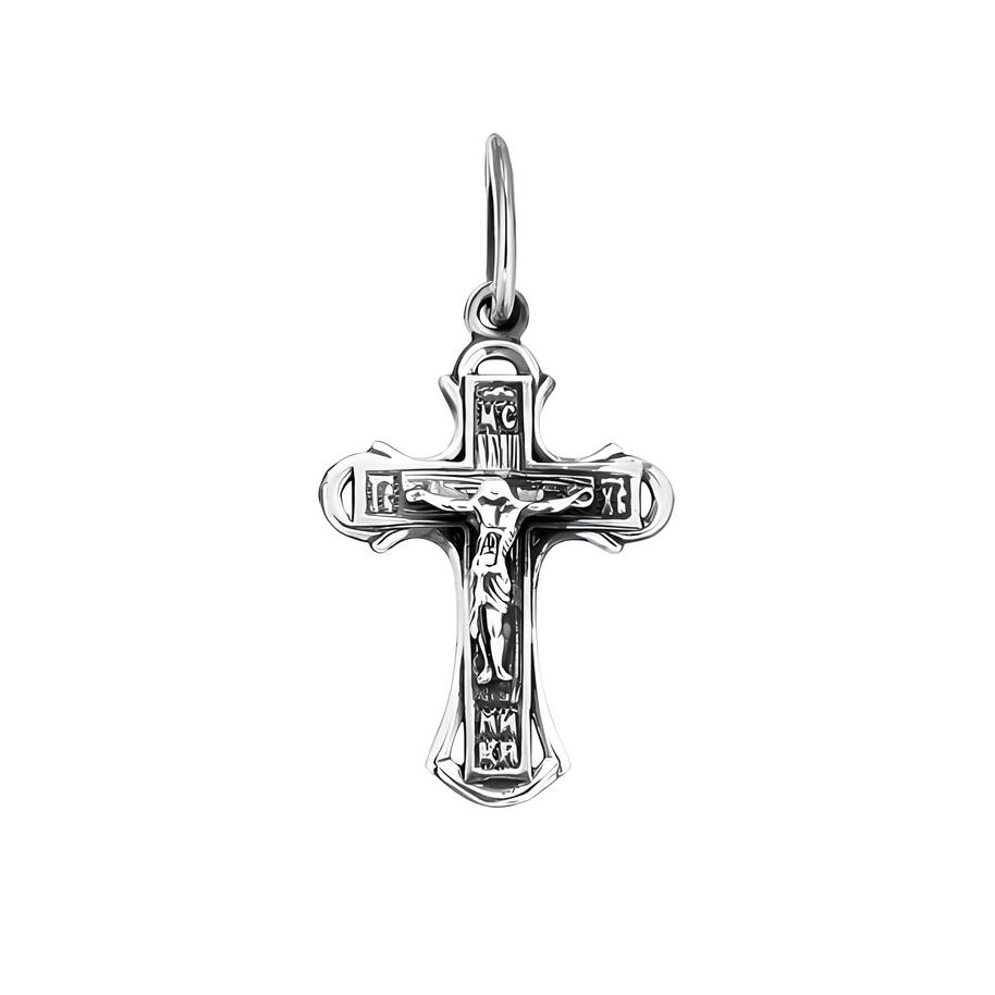 Kreuz Anhänger -orthodox- aus 925er Silber