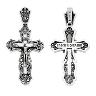 Kreuz Anhänger -orthodox- aus 925er Silber