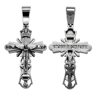 Kreuz Anhänger -orthodox- aus 925er Silber
